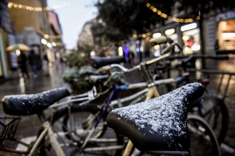 Arriva la prima neve a Milano 4