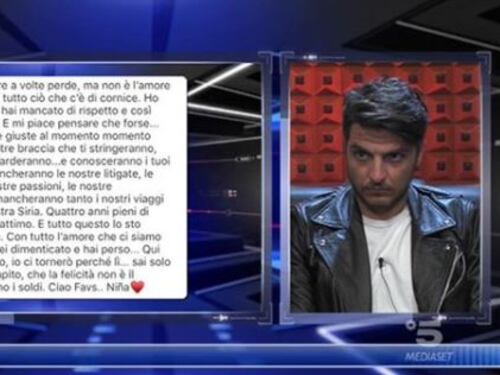 Gf, Luigi Favoloso scopre in diretta che Nina Moric lo ha lasciato