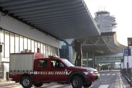 Incendio all'aeroporto di Fiumicino 3