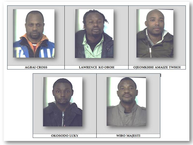 Foto arrestati Caltanissetta