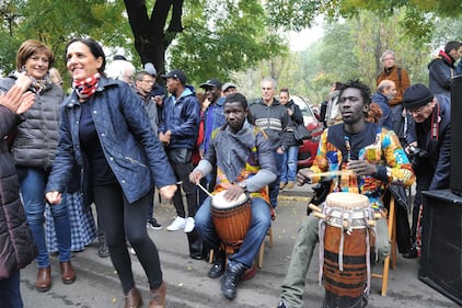 I centri sociali festeggiano coi migranti 14