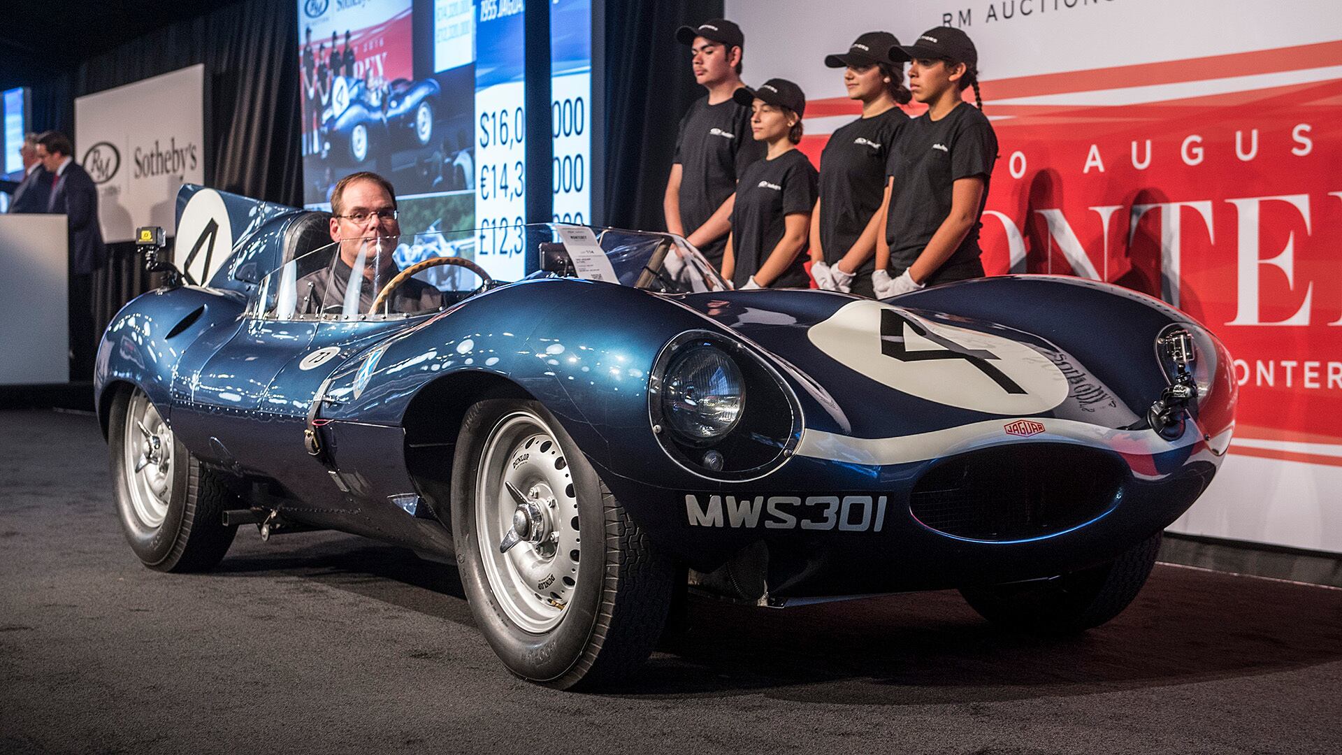 Una Jaguar D-type venduta all'asta per oltre 21 milioni di dollari