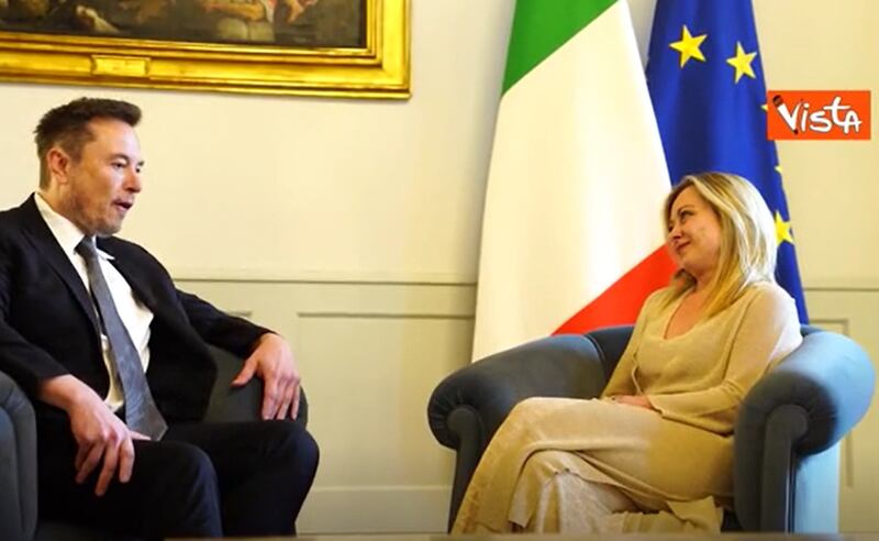 Elon Musk a Roma: gli incontri a palazzo Chigi 1