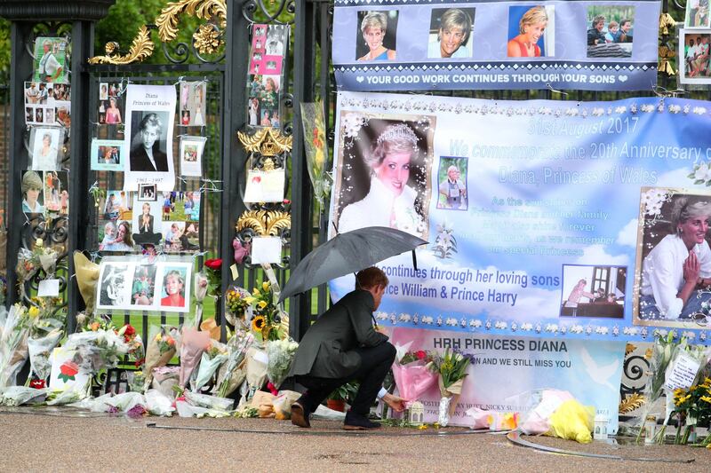 William e Harry al memoriale di Lady D 19