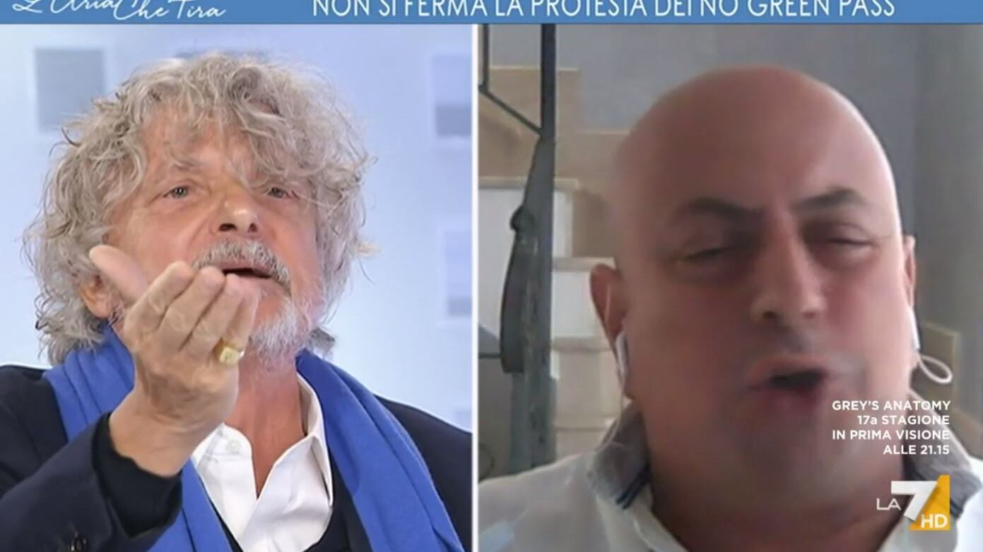 "Dici c...", "Buffone". In tv finisce in "rissa"