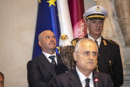 La Lazio ricevuta al Campidoglio: i biancocelesti festeggiano la Coppa Italia 10
