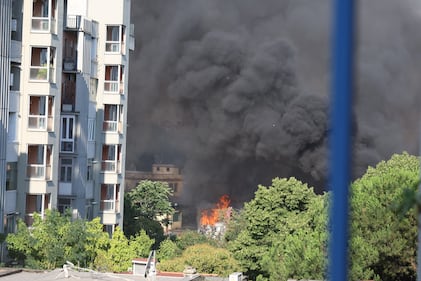 L'esplosione della polpa di Gpl in quartiere Prenestino a Roma 5