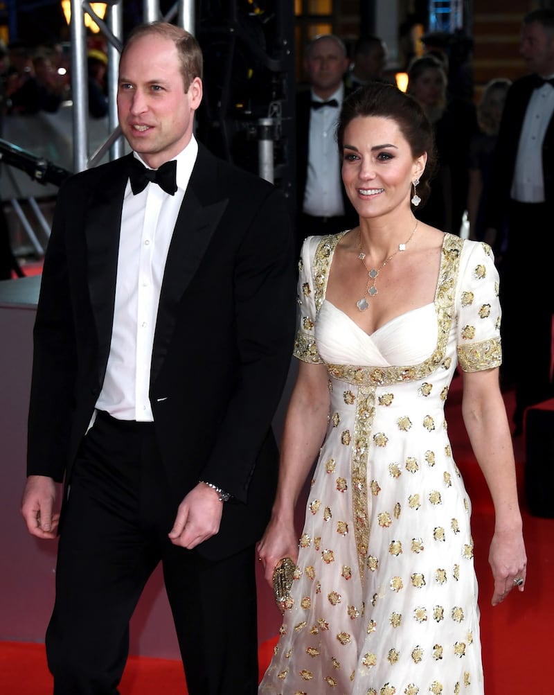 Il Principe William e Kate Middleton ai Bafta 2020, foto 8