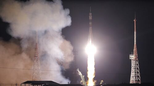 La partenza della Soyuz da Baikonour 8