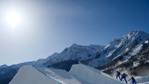 La preparazione delle piste di Krasnaya Polyana per i Giochi di Sochi 1