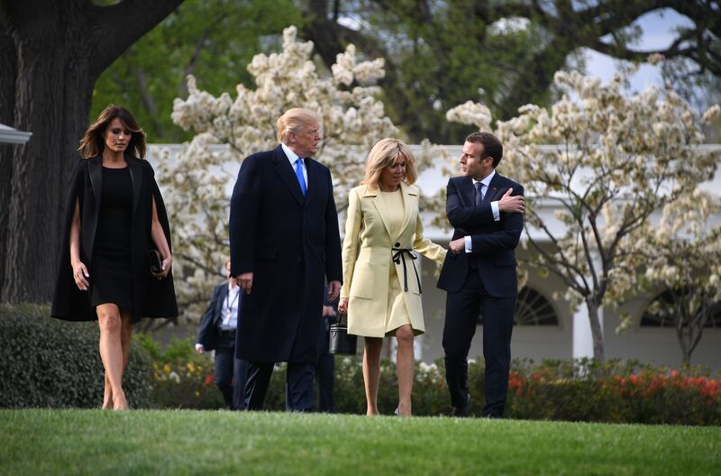 Macron e Brigitte alla Casa Bianca 8