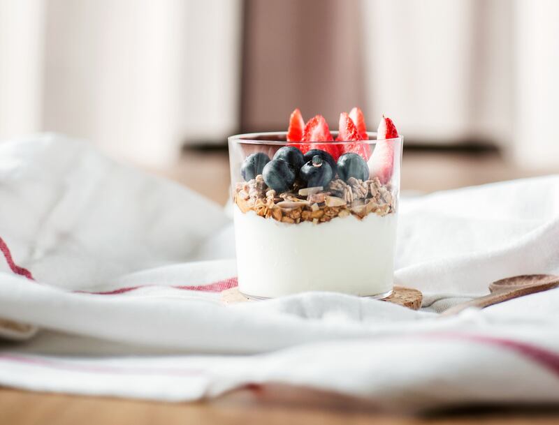 Yogurt con frutti di bosco
