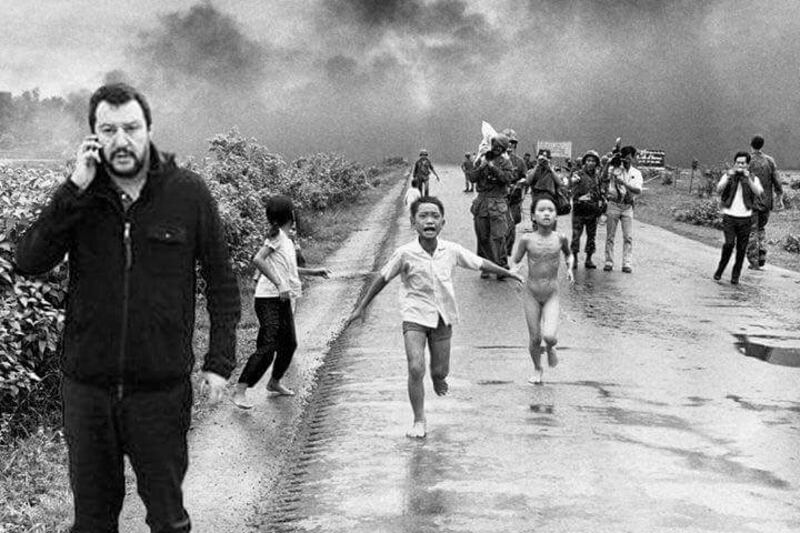 Il "meme" con Salvini 5