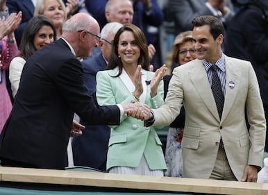 Roger Federer a sorpresa a Wimbledon 3