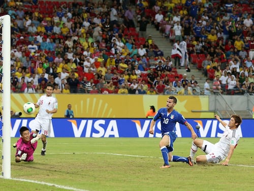 Calcio spettacolo in Brasile: Italia-Giappone 4-3