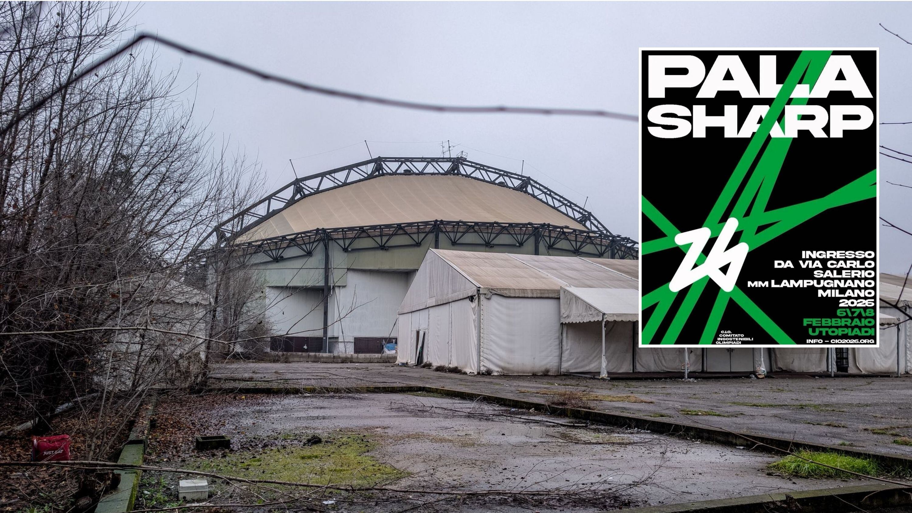 "Siamo dentro". Il PalaSharp di Milano occupato dagli antagonisti contro le Olimpiadi