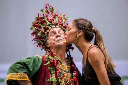 Belen Rodriguez bollente al Festival del Peperoncino 2