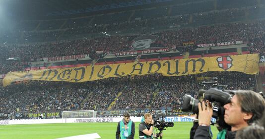 Il derby di Milano vinto dalle due curve 7