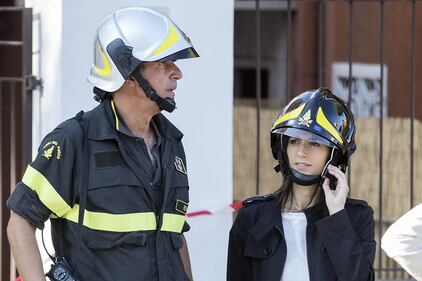 Il siparietto della Raggi sul luogo del crollo 2
