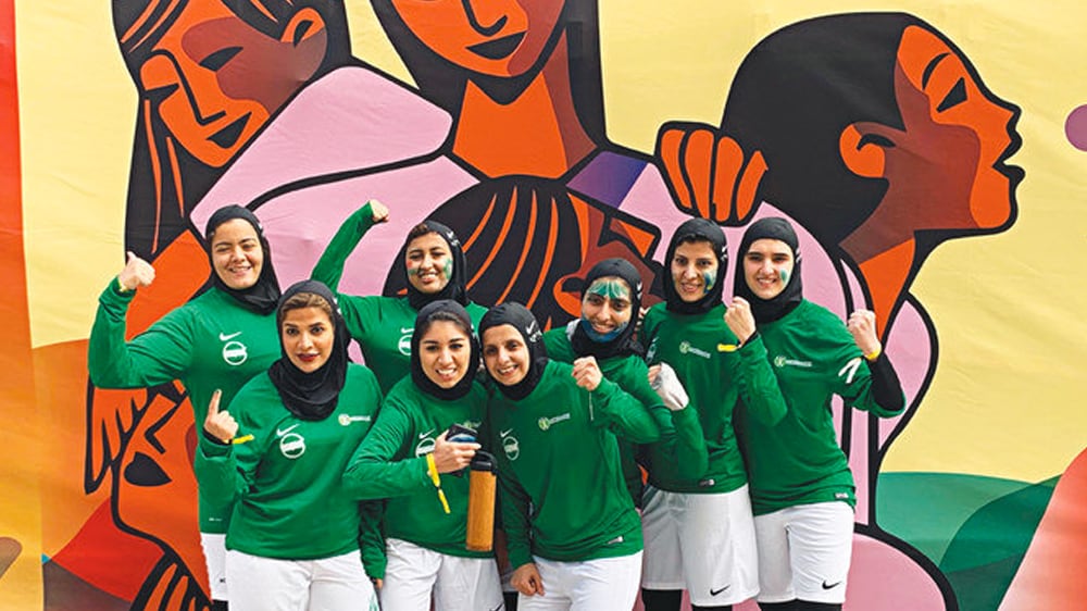 Calcio d'inizio per le donne saudite