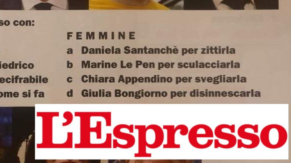 "L'Espresso" e il sessismo politically correct