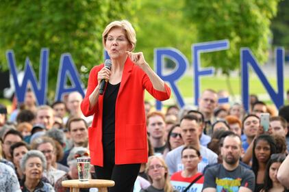 a candidata Elizabeth Warren in campagna elettorale per le Elezioni del 2020 5
