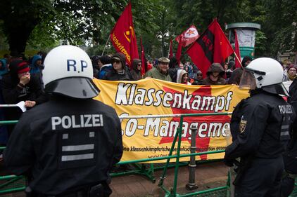 La protesta dei Blockupy 9