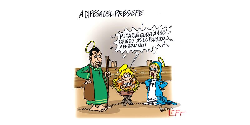 Il presepe ferito dai buonisti pro-immigrazione 2