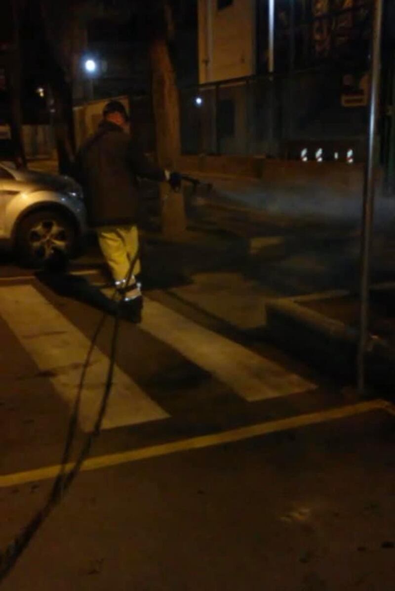 Foggia, le immagini della sanificazione delle strade 2