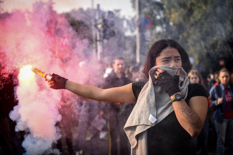 Corteo di studenti in protesta 15