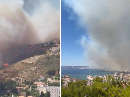 Maxi-incendio a Marsiglia, le fiamme arrivano in città: chiuso l'ospedale e stop a treni e aerei