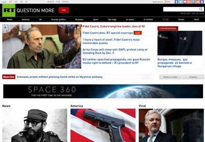 La morte di Castro sui siti di tutto il mondo 6