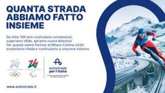 Autostrade per l'Italia al fianco dei Giochi olimpici e paralimpici invernali di Milano Cortina 2026: al via la campagna "Quanta strada abbiamo fatto insieme"