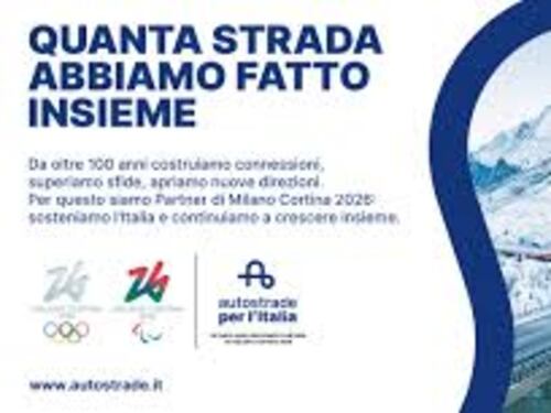 Autostrade per l'Italia al fianco dei Giochi olimpici e paralimpici invernali di Milano Cortina 2026: al via la campagna "Quanta strada abbiamo fatto insieme"