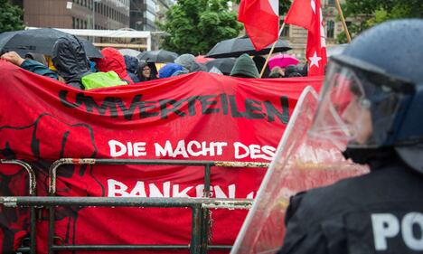 La protesta dei Blockupy 6