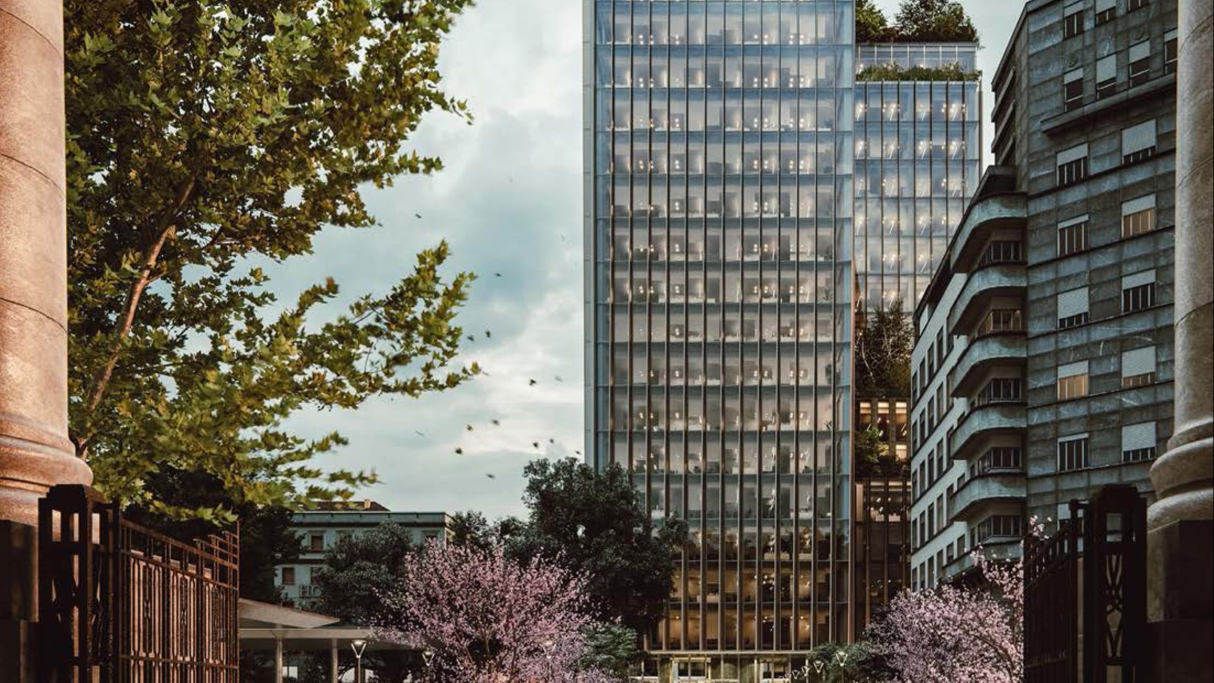 Giù l'ex "Covid hotel". Una torre alta 93 metri e restyling della piazza