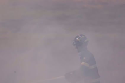Le immagini dell'incendio scoppiato tra Monte Carnevale e Maccarese, nei pressi dell'aeroporto 6