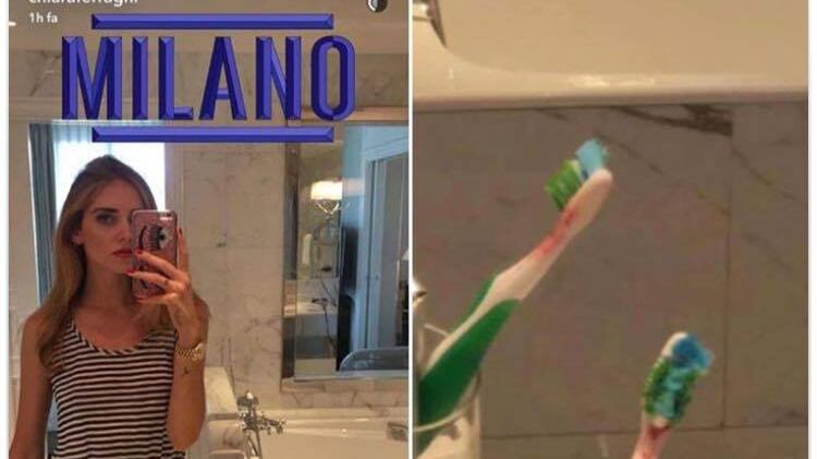 Chiara Ferragni e la caduta di stile: "Cosa ci fai con quello spazzolino?"