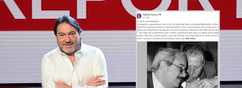 L’ultimo delirio di Ranucci: non risponde su Report e si paragona a Falcone e Borsellino. E scoppia la bufera