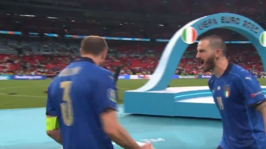Bonucci sbotta subito con gli inglesi: "Pastasciutta eh..."