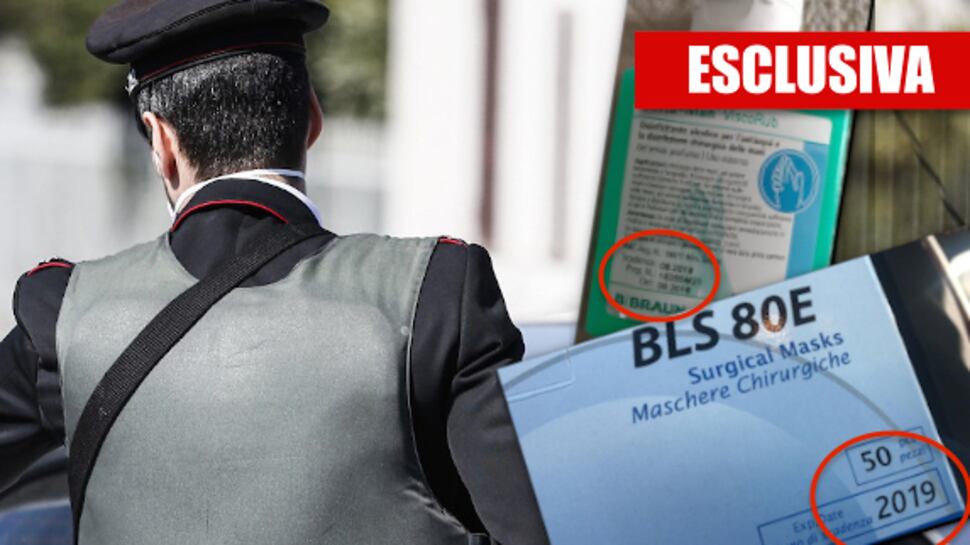 Coronavirus, ai carabinieri in trincea danno le mascherine scadute