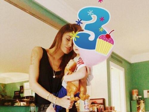 Belen Rodriguez e Stefano De Martino festeggiano Santiago