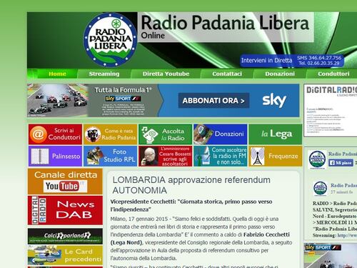 Radio Padania finisce in mani calabresi
