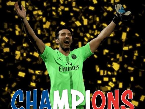 Buffon festeggia il titolo con il Psg: "Chi non soffre non cresce"
