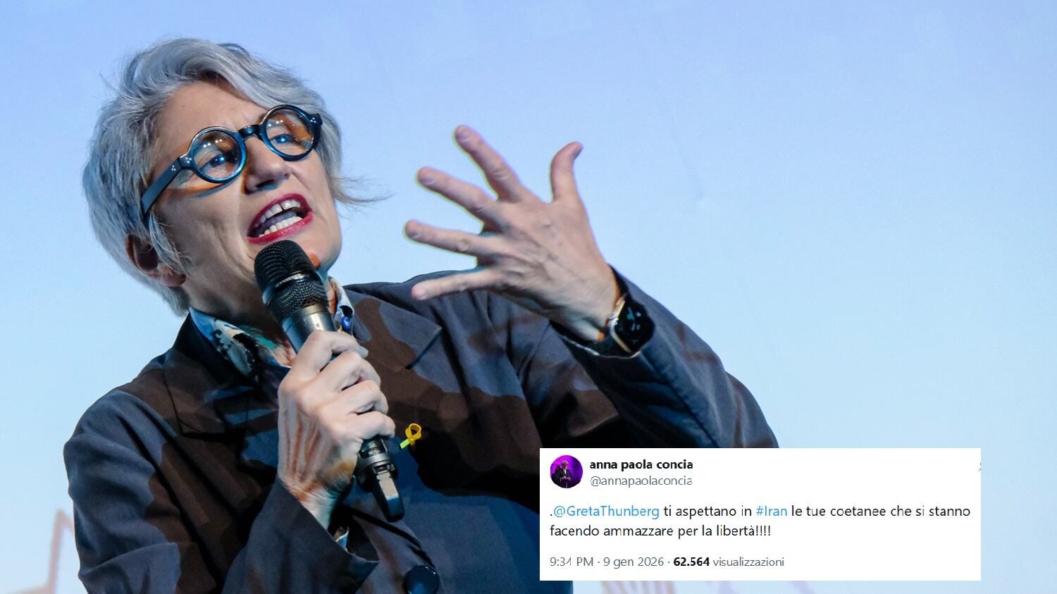 La stoccata di Paola Concia: "Greta, ti aspettano in Iran"
