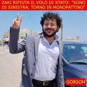 La satira del giorno. Zaki ingrato 1