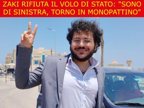 La satira del giorno. Zaki ingrato