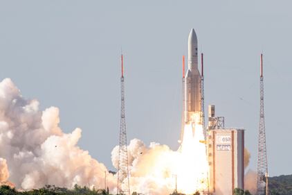 Guyana francese, il lancio del satellite Edrs 2