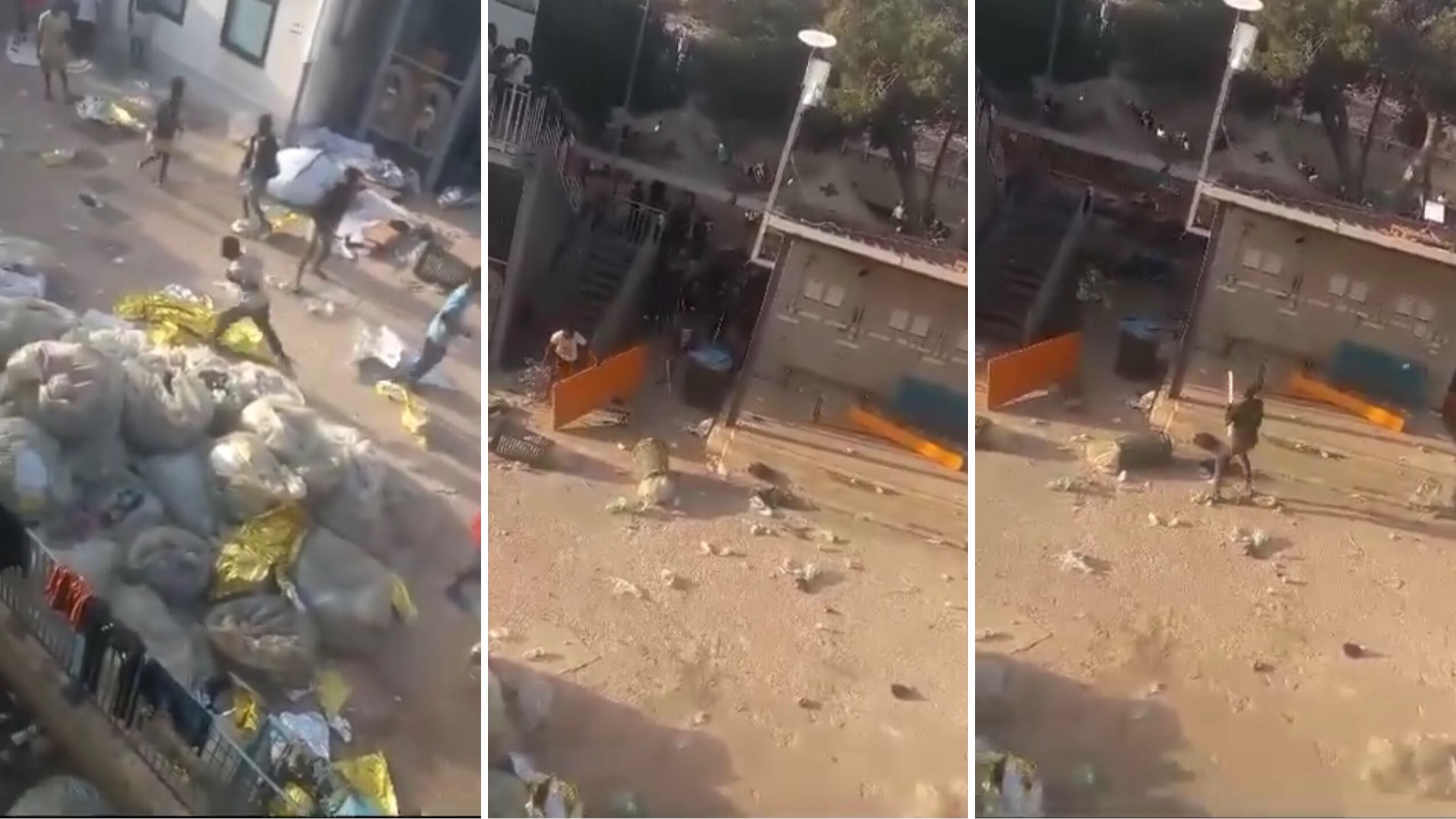 Bastoni, pietre e lancio di tavoli: ennesima rissa nell'hotspot di Lampedusa. Ecco il video