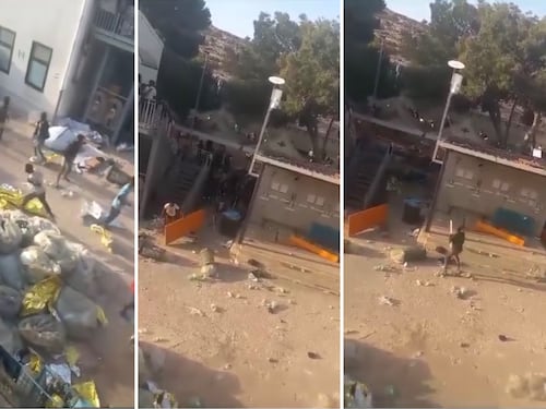 Bastoni, pietre e lancio di tavoli: ennesima rissa nell'hotspot di Lampedusa. Ecco il video